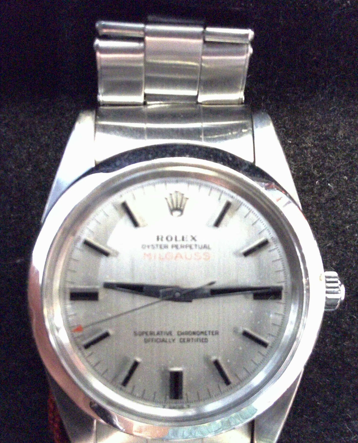 Rolex Milgauss, Vintage Black Dial Preowned Watch 116400GV