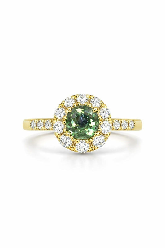 14K Yellow Gold Alexandrite and Diamond Ring, 1.29 ct