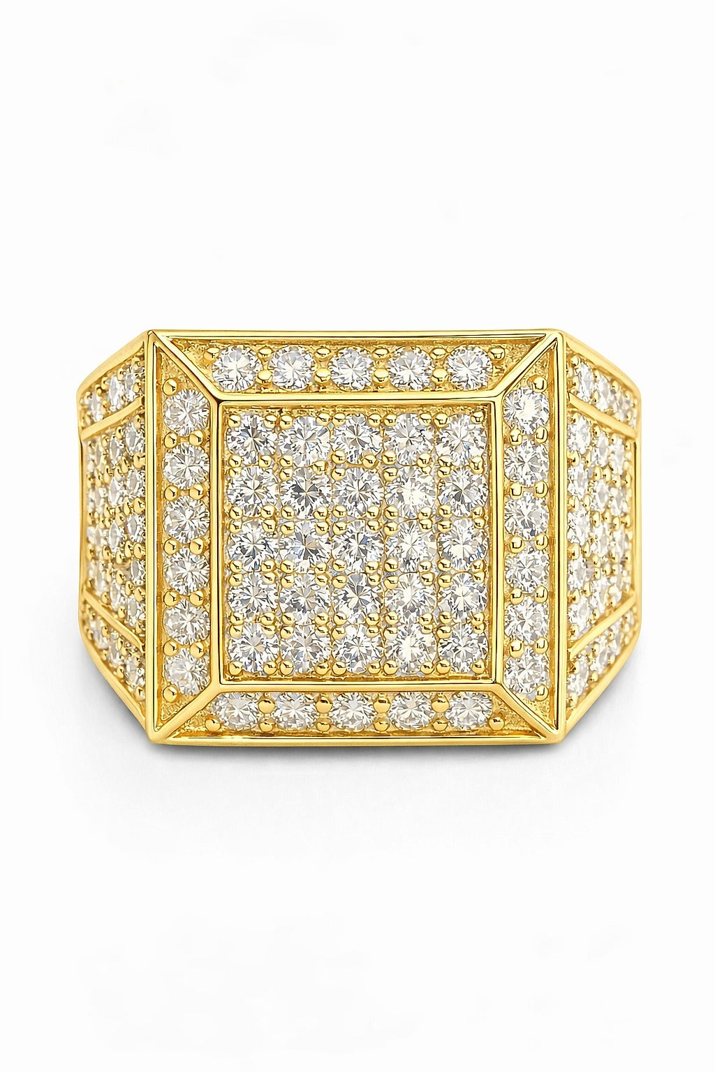 10K Yellow Gold Men's Diamond Ring, 3.00 ctw