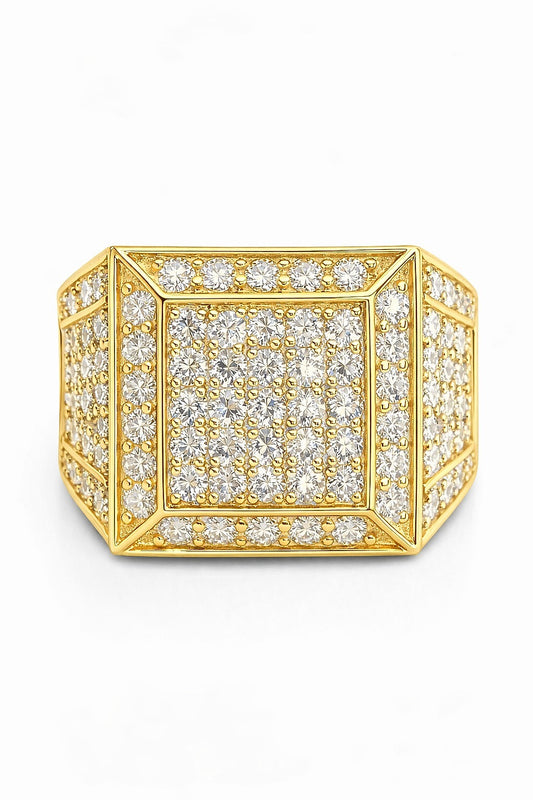10K Yellow Gold Men's Diamond Ring, 3.00 ctw