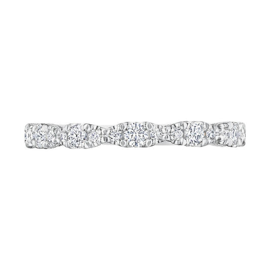 Tacori Platinum Diamond Half-Way Band, 0.36 ct