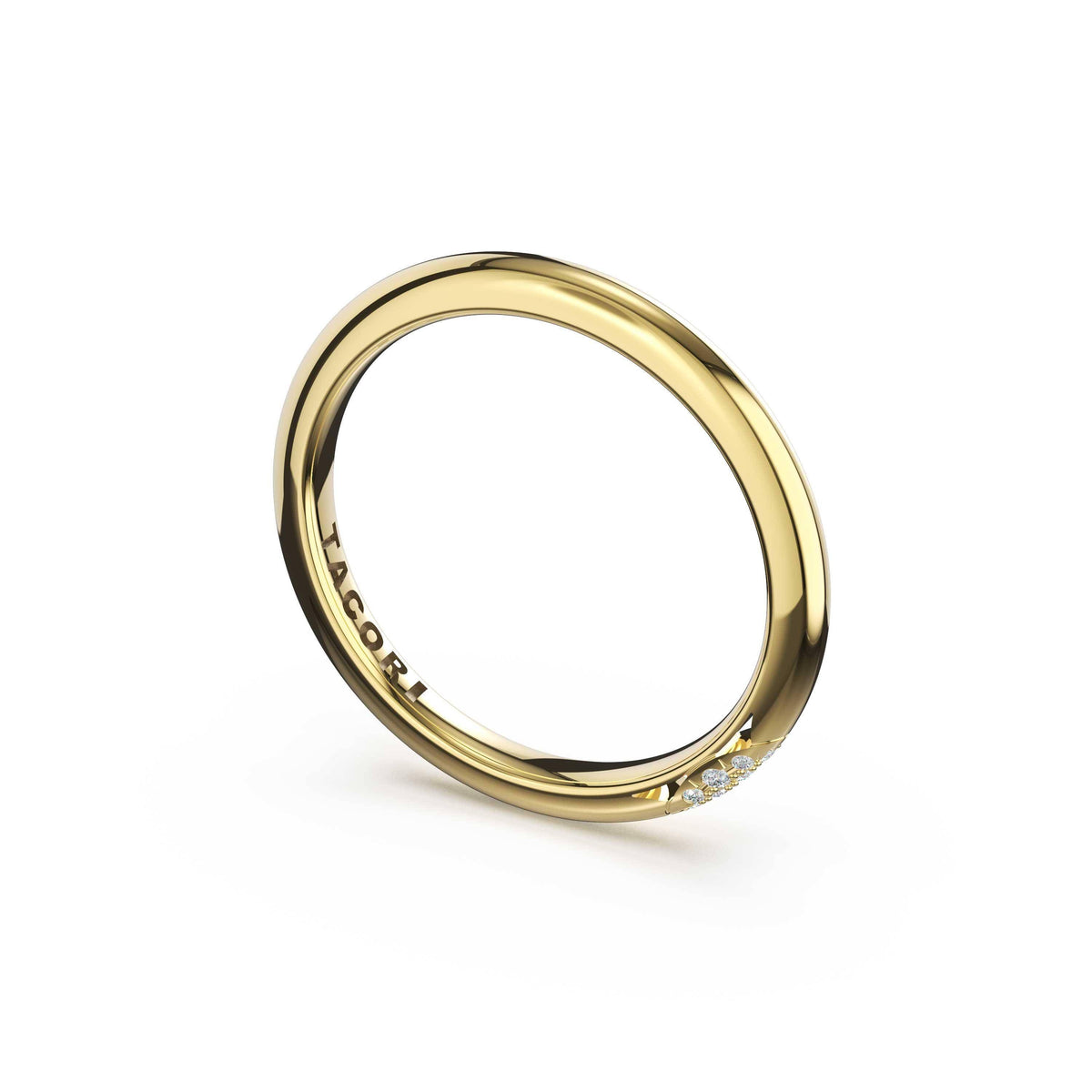Tacori 18K Yellow Gold Diamond Band, 0.03 ct