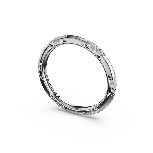 Tacori Platinum Diamond Eternity Band, 0.19 ct
