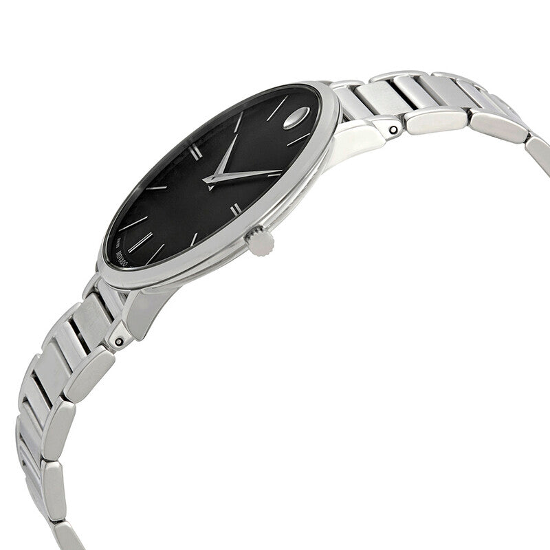 Movado Movado Ultra Slim Black Dial Men's Watch 607167