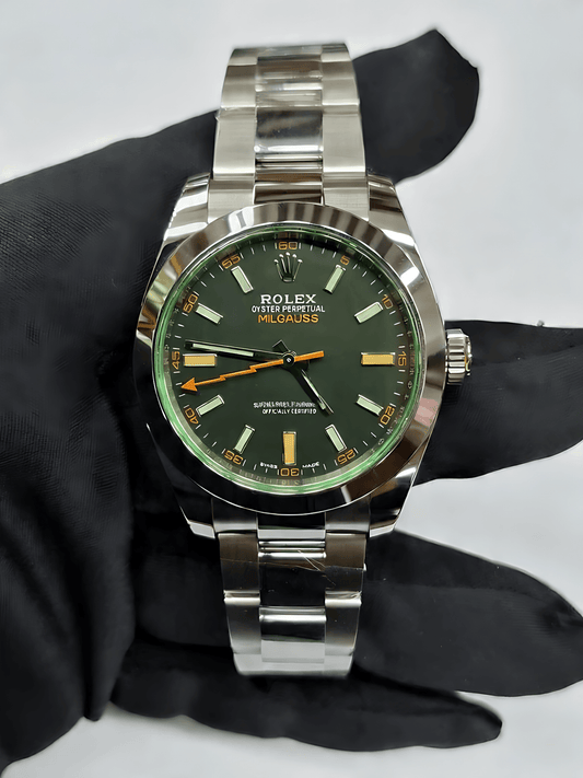 Rolex Milgauss, Vintage Black Dial Preowned Watch 116400GV