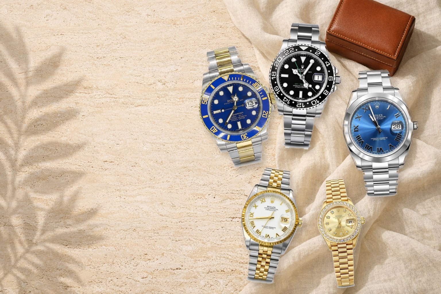 Pre-owned Rolex Submariner, GMT-Master II, Datejust and Lady-Datejust watches at Hannoush Jewelers